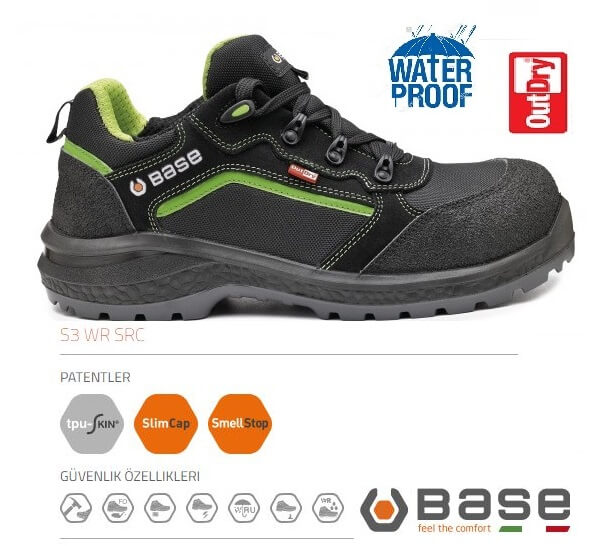 Su geçirmez profesyonel iş ayakkabısı B0897 Powerfull Base